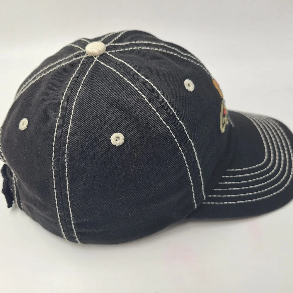 Greg Norman Hat Adjustable Black Golf‎ Shark Logo Casual Wear Cotton Dad Men